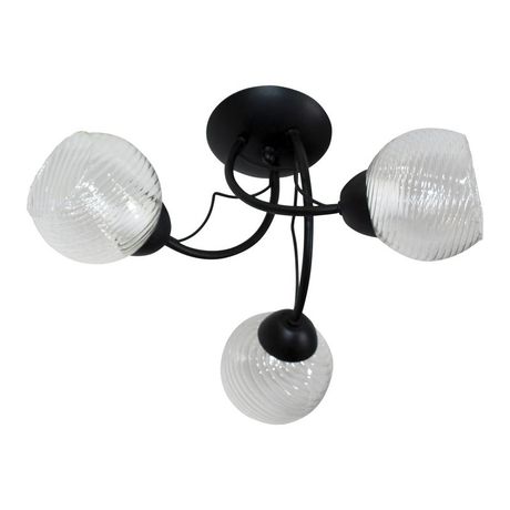 Светильник "Милана" 131 (Плафон 8274) НСБ 01-3х60-131 Е27 (ИМ) потолочный черн. Элетех 1005405006 1005404774