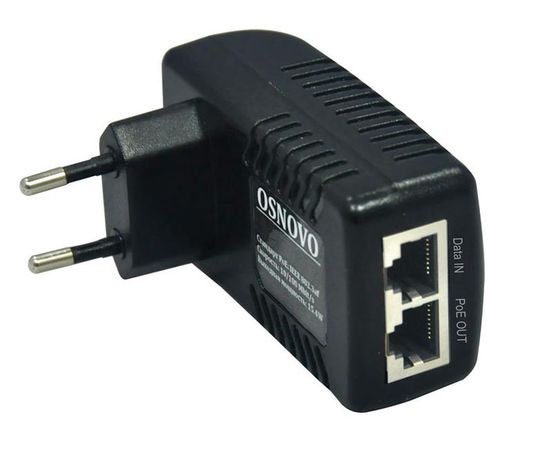 Инжектор PoE Fast Ethernet на 1 порт - до 15.4W Midspan-1/151A OSNOVO 1000634328