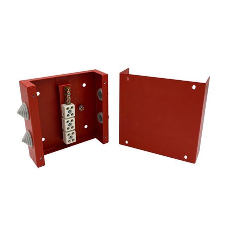 Коробка распределительная огнестойкая 200х200х80мм IP41 КРОПС-ST3 FRJB-KM-ST3-2.5-12-КРОПС-IP41 для кабелей до 2.5кв.мм 12 клемм КМ KR0160 КМ-Профиль