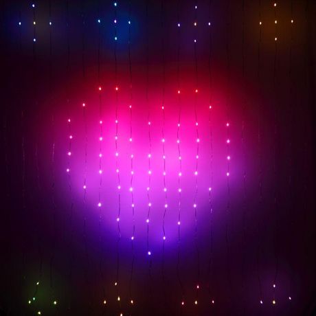 Гирлянда светодиодная ERASG -02 умная занавес RGB 2*2 м управление через мобильное приложение | Б0060433 ЭРА