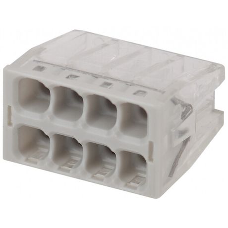 Аксессуары для клемм NO-224-39 ЭРА Клемма СМК компактная с пастой серии 248, 8 отверстий, 0,5-2,5 м | Б0043957