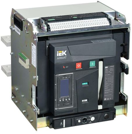 Выключатель автоматический воздушный ARMAT выдвижного исполнения 3P F 85кА 4000А расцепитель TT с комплектом аксессуаров 220В: мотор привод катушка включения отключения - AR-ACB-3VF-085-4000A-TTCF IEK