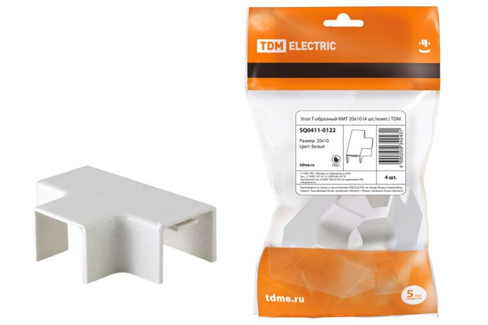 Угол Т-образный КМТ 20х10 (4 шт./комп.) | SQ0411-0122 TDM