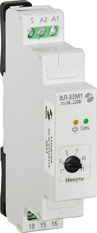 Реле времени лестничный выключатель ВЛ-33М1 УХЛ4 24-220В 50Гц/пост. 1-10мин задержка откл. ток контактов исполнит. 16А 1перекл. и Автоматика A8223-80108462