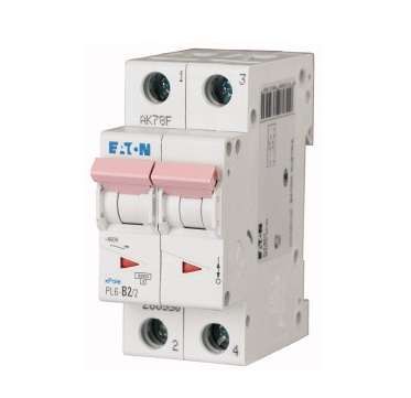 Автоматический выключатель 8А, кривая отключения D, 2 полюс, отключающая способность 6 кА PL6-D8/2 - 164835 EATON