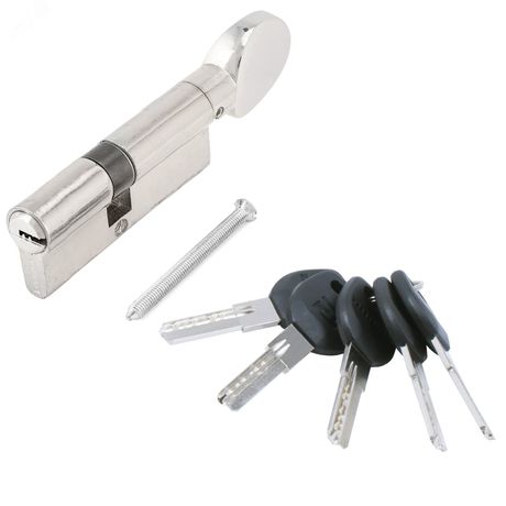 Механизм цилиндровый для врезных замков, АЛЛЮР HD FG 80-5К CP(30x10x40G) хром - 7818 ПТК