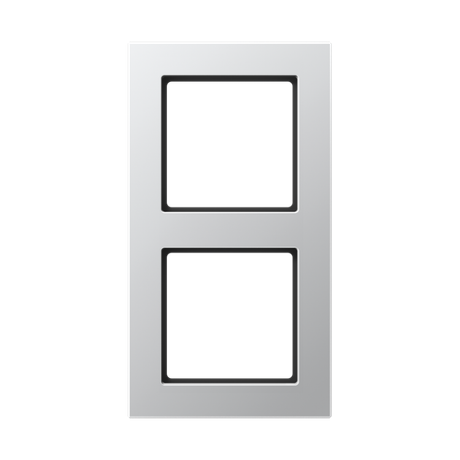 Рамка 2-я для горизонтальной/вертикальной установки Серия- ACreation Материал- дуропласт Цвет- алюминий - AC582AL JUNG