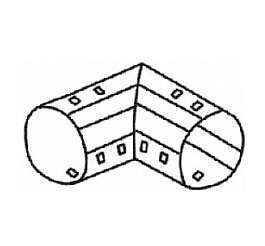 Угольник 90град. D=160мм для дренажных труб | УДР-160 Рувинил TYCO