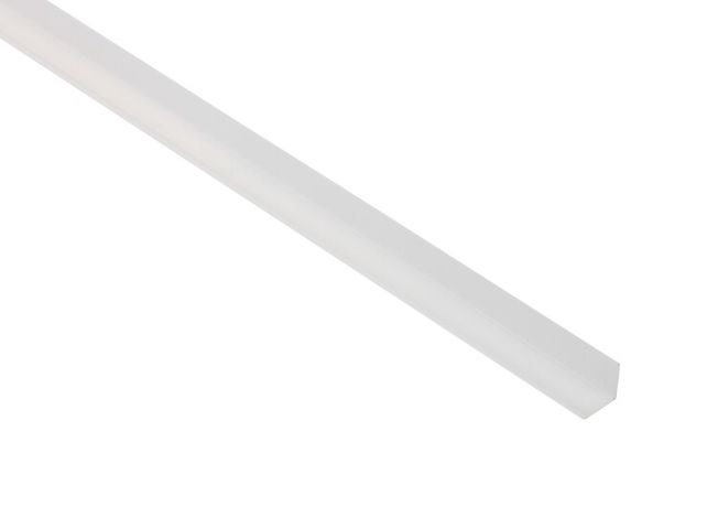 Рассеиватель для алюминиевого профиля матовый квадратный САВ280 1616S-2A 2м | Б0039449 ЭРА