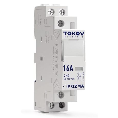 Контактор модульный 18мм 16А 230В АС 2НО PRIZMA TOKOV ELECTRIC TKE-PZ-MC-1-16-230-20 TOKOV ELECTRIC арт. TKE-PZ-MC-1-16-230-20