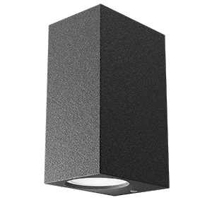 Светильник садово-парковый Cube настенный архитектурный, 2xGU10, 67*92*150mm, 170-240V / 50Hz, 2xMax.35W, IP54 | GD159 Gauss