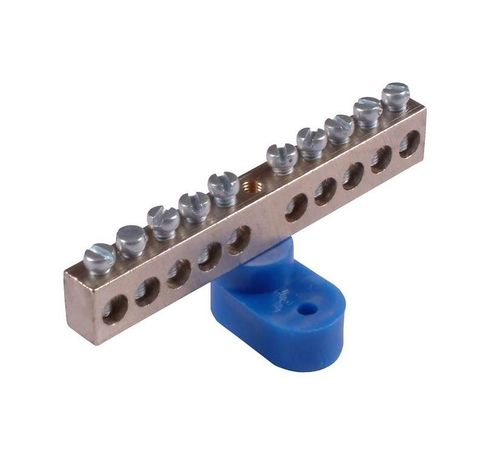 Шина _N_ 150.08 "N" на 8 присоединений 150А 1 изоляторе стойка | HEGEL