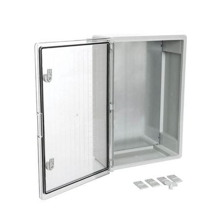Корпус пластиковый с монтажной панелью ЩМП IP65 прозрачная дверь 600х400х200 | PR08.26495 Промрукав Строитель