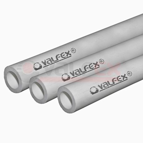 Труба полипропиленовая 20x3.4 SDR 6 PN 20 PPR серая, хлыст 2м - 101020202Г VALFEX