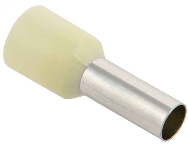 Наконечник кабельный НШвИ 10-12 слоновая кость Е1012 (100шт) - UGN10-010-07-12 IEK