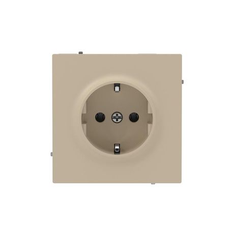 Розетка силовая KANT 2P+E защ. шторки ванильн. марципан DKC 7015033 ДКС DKC арт. 7015033