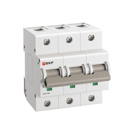 Автоматический выключатель ВА 47-125 3P 32А (C) 15кА PROXIMA EKF - mcb47125-3-32C