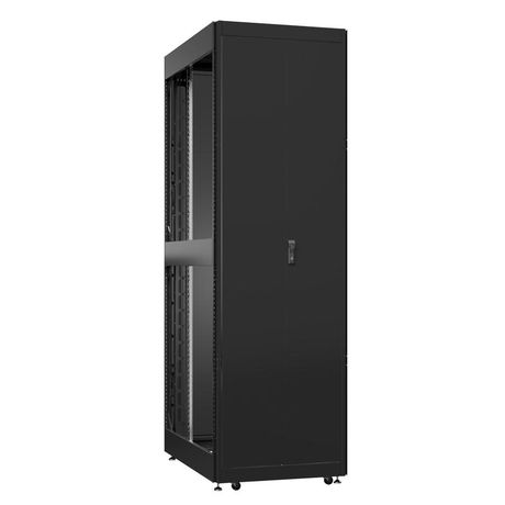 Шкаф серверный 52U 800х1200 передняя дверь: двустворчатая глухой металл IP51. задняя одностворчатая боковые панели: без. цвет: черный RAL9005 - EX 8252.9520 SYSMATRIX