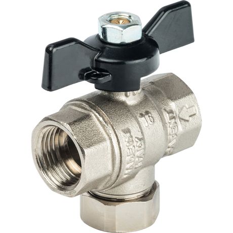 Кран шаровой с фильтром 1/2' ручка бабочка - RG008Q20QF9O2S STOUT SVF 0002 000015
