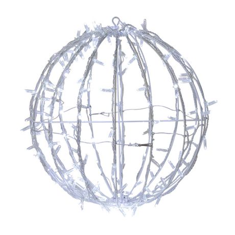 Фигура светодиодная "Шар" d50см 200LED бел. 16Вт 230В IP65 эффект мерцания провод ПВХ Neon-Night 501-613