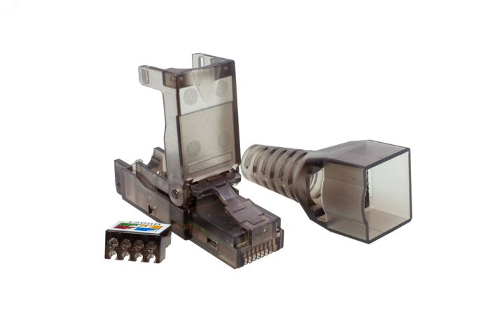 Коннектор 8P8C UTP Cat.6A (RJ-45) безынструментальный | 10-0239 SUPRLAN Net.on