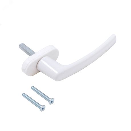 Ручка для пластиковых окон ЭРЕН (MESUT) штифт 35 мм белая RAL-9016 - 13009 ПТК
