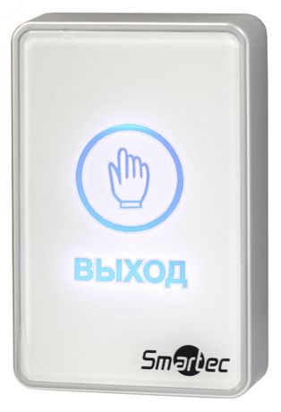 Кнопка выхода сенсорная пластик, накладная, 12-24 ВDC - ST-EX020LSM-WT Smartec smkd0509
