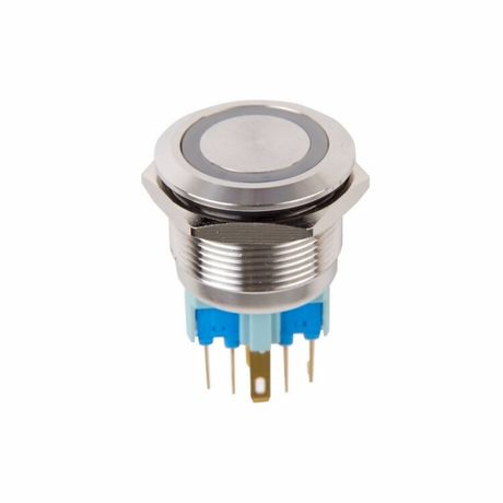 Кнопка антивандальная 22 250В Б/Фикс (6с) (ON)-OFF/(OFF)-ON подсв/зеленая | 36-3533 REXANT MEET