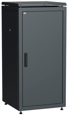 Шкаф сетевой 19" LINEA N 28U 600х600 мм металлическая передняя дверь черный | LN05-28U66-M ITK IEK