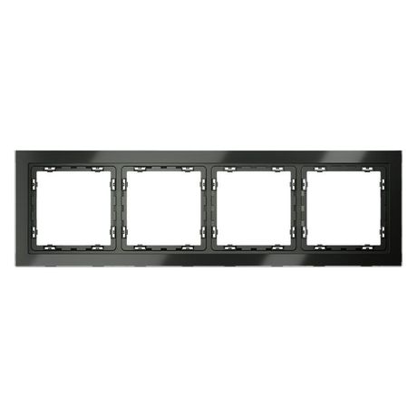 Рамка 4-м S70 стеклян. титан Voltum VLS110406 Voltum арт. VLS110406