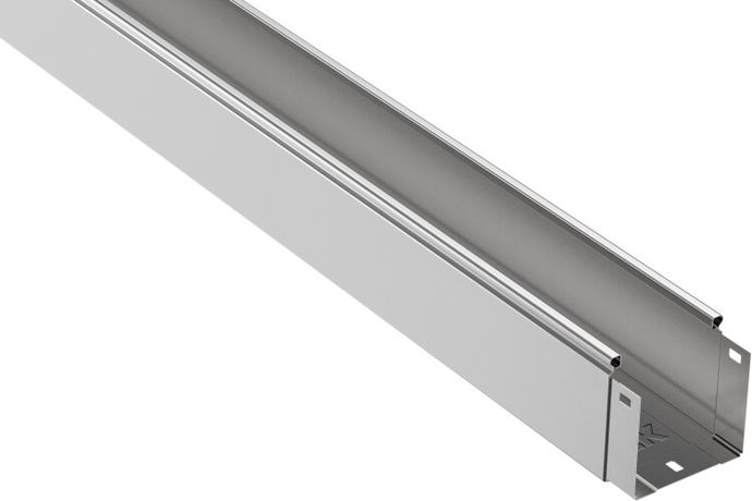 Лоток крашенный неперфорированный 150х100 L3000 сталь 0.8мм ИЭК CLNK10-100-150-3 IEK