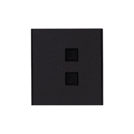 Розетка компьютерная 2-м СП STRONG RJ45 + кат.6 IP20 антрацит Kranz KR-78-0725-5 Kranz арт. KR-78-0725-5
