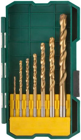 Набор сверл HSS пометаллу титановое покрытие (уп.7шт) (2-3-3.5-4-5-6-8мм) FIT 34215 РОС