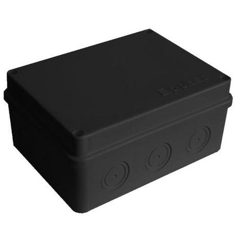 Коробка распределительная ОП 150х110х70мм IP54 10 выходов без гермовводов крышка на винтах материал - полипропилен черн. Epplast 215310 Электропромпласт