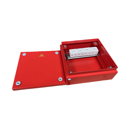 Коробка распределительная огнестойкая КРОПС, IP65, 200х200х80 мм, сечением до 25 мм2, 8 клемм | FRJB-KM-ST6-25-08-КРОПС-IP65 КМ-профиль KR0199