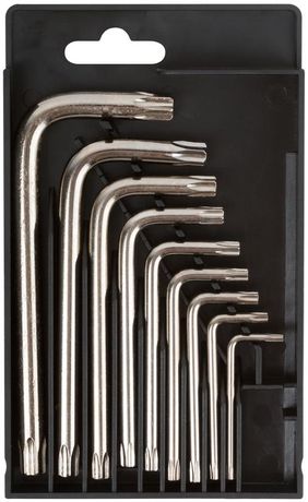 Ключи звездочки 9 шт. Т10-Т50 CrV (в коробочке) Профи - 64022 РОС