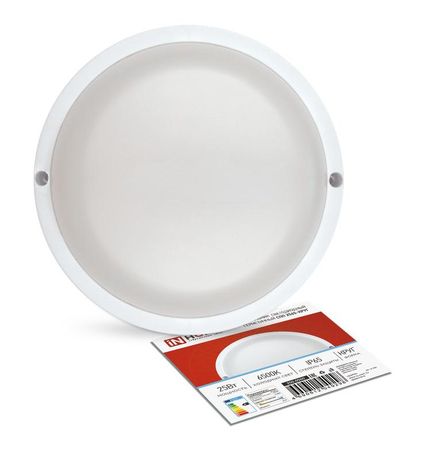 Светильник светодиодный герметичный СПП 25465-КРУГ 25Вт 6500К 2250Лм IP65 175мм IN HOME - 4690612049298