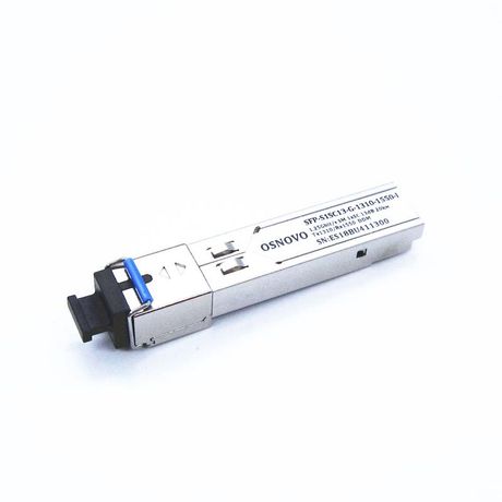 Модуль SFP промышленный оптический гигабитный SC одно волокно SM Tx:1310/Rx:1550 до 125 Гбит/сек 20км SFP-S1SC13-G-1310-1550-I OSNOVO 1000641277