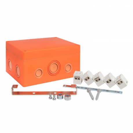 Коробка распределительная огнестойкая (176х126х74) 5 двойных кк/1,5-10мм /12 мв IP66 EKF PROxima | plc-kmrf-176-510-2
