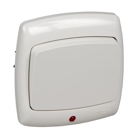 Переключатель 1-кл. СП Рондо с индик. бел. SchE S66-004-BI (С66-004-би) APC