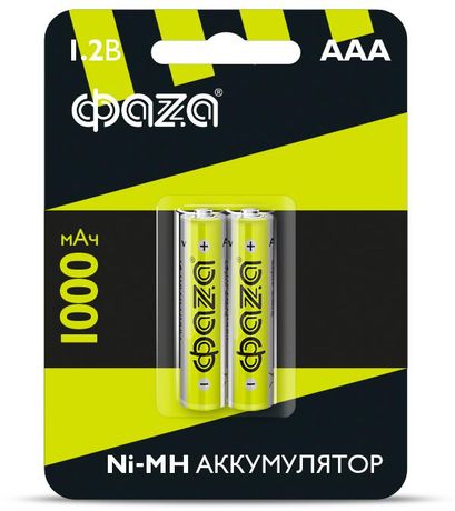 Аккумуляторная батарея AAA 1000мАч Ni-MH BL-2 | 5002913 ФАZА ФАЗА .4895205002913