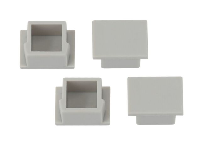 Набор заглушек для профиля CAB261, 4 глухие (500/15000) ЭРА - Б0039432