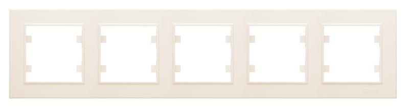 Рамка 5-м Karea горизонт. крем. Makel 56010705