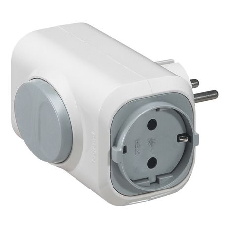 Многорозеточный блок 2 x 2К+3 - серия Элиум 16 А из розеток гориз. подключение выталкивание вилки белый | 050665 Legrand