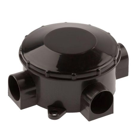 Коробка распределительная открытой установки трехрожковая черная IP42 KOR-70-35-3-b | Б0052727 ЭРА