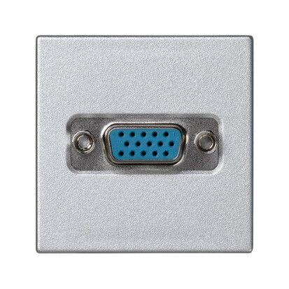 Плата с разъемом VGA "мама" (15 конт.) винты 45х45мм алюм. Simon Connect K100B-8