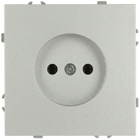Розетка 1-м без заземл. СП 16А IP20 250В Galaxy алюм. MC Б0071691 MC арт. Б0071691
