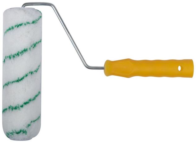 Валик полиакриловый с зел. полоской диам. 40/74мм ворс 16.8мм 230мм бел. FIT 01874 РОС