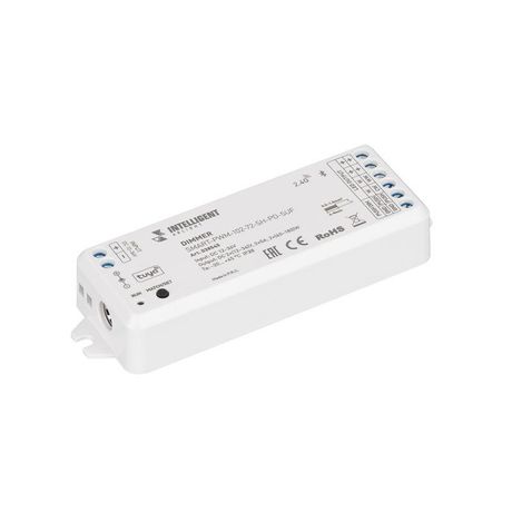 Диммер SMART-PWM-102-72-SH-PD-SUF 12-36В 2х5А TUYA BLE 2.4G IP20 пластик INTELLIGENT ARLIGHT 038545