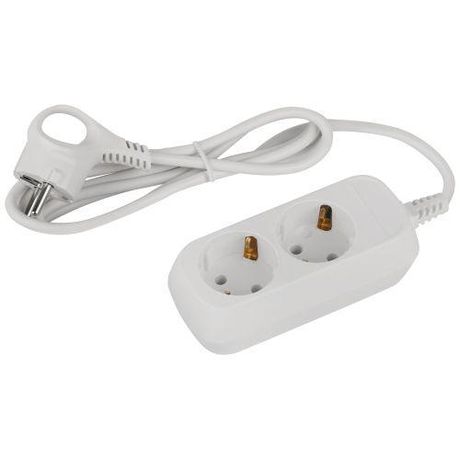 Удлинитель электрический ЭРА UDL-10-215-E Greenline 2 розетки с заземлением 1,5м ПВС 3x0.75мм2 | Б0064978